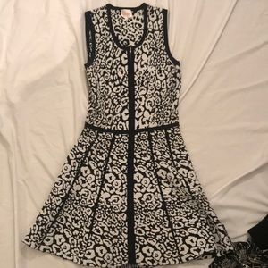Parker black and white dress